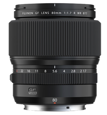 Pre-Order: Fujifilm GF 80mm F/1.7 R WR